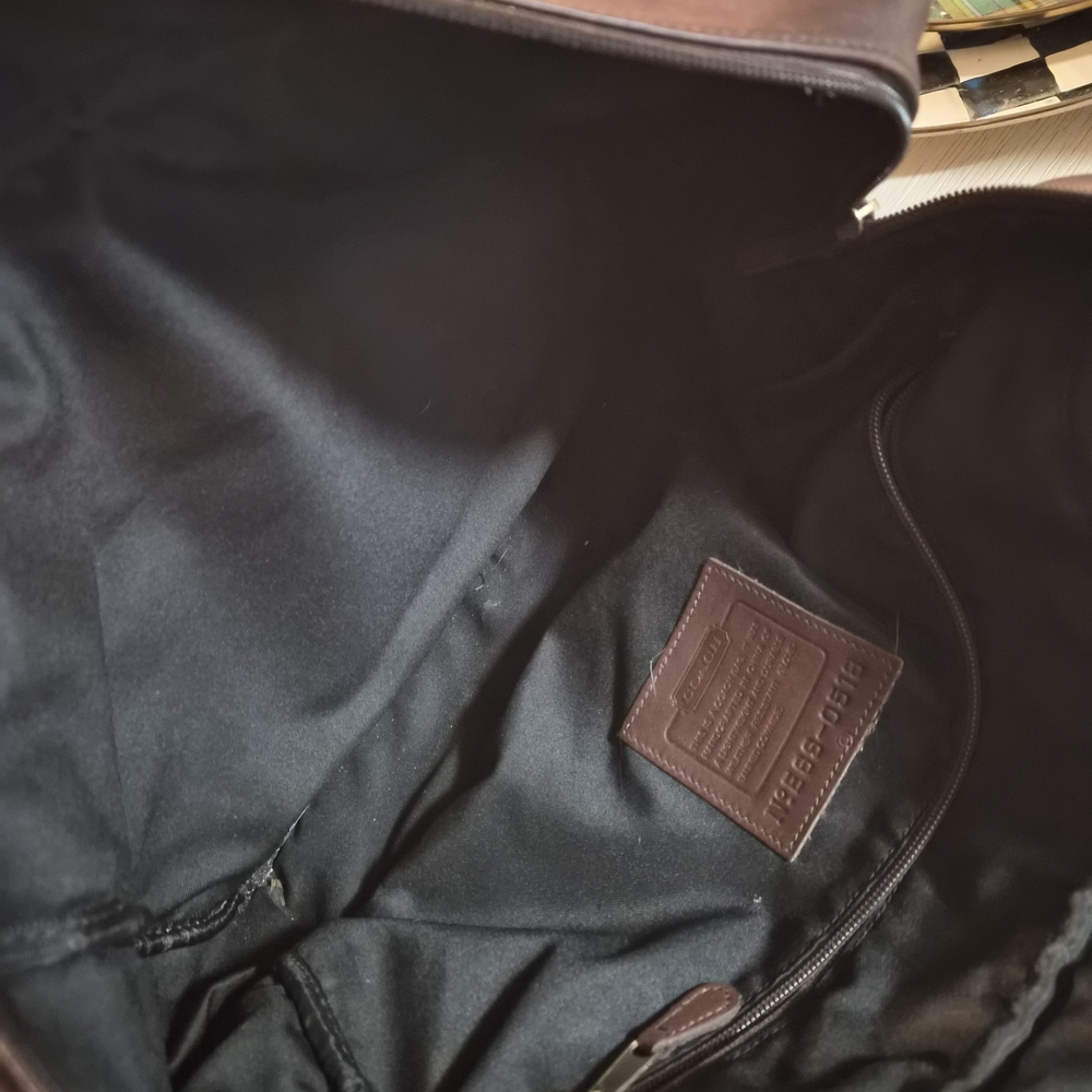 Coach Brown Leather Travel Bag - Picture 10 of 13